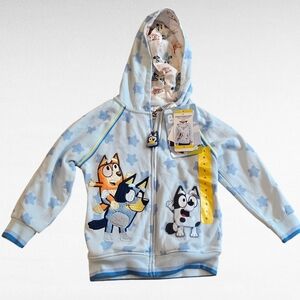 Bluey Zip Up Hoodie Jacket Size 6